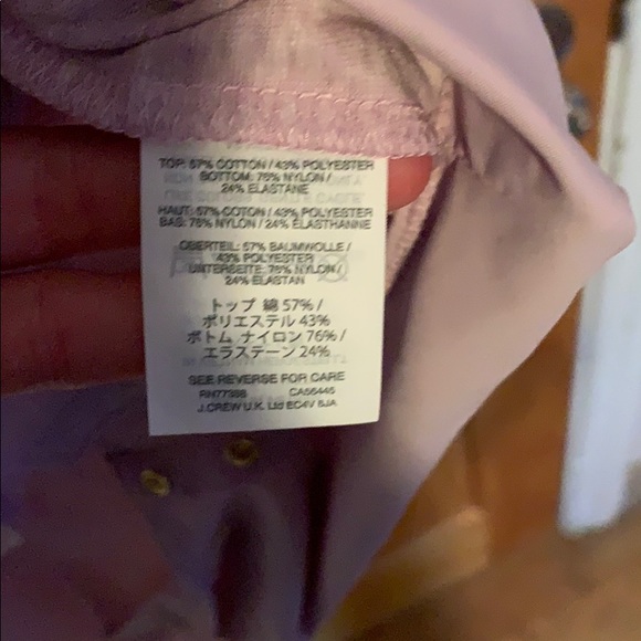 NWT J.Crew Body Suit heathered purple size small - Picture 4 of 8